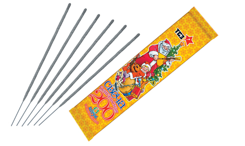  Бенгальские свечи 6 шт 200 мм в пакете  в Пушкине